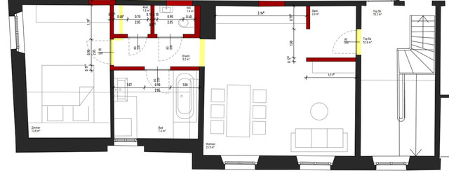 Stilvolle - 2-Zimmerwohnung komplett saniert!
