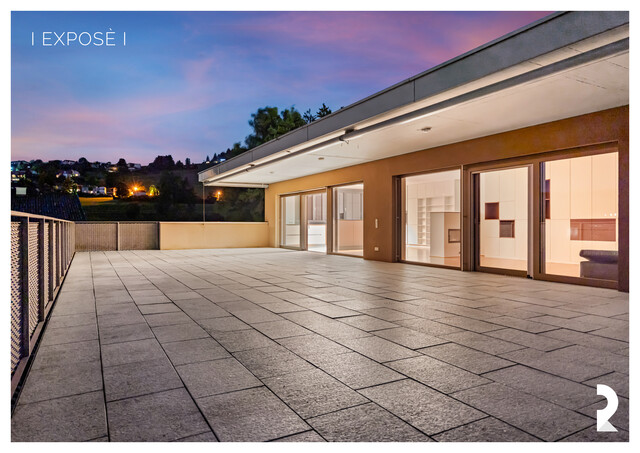 STILVOLLES PENTHOUSE IN BESTLAGE VON GÖFIS – GROSSZÜGIGE TERRASSE MIT PANORAMABLICK