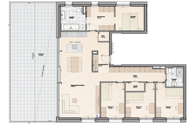 Wohnen wie im Penthouse: 5-Zimmer Dachgeschosswohnung mit großer Terrasse (Top A12)