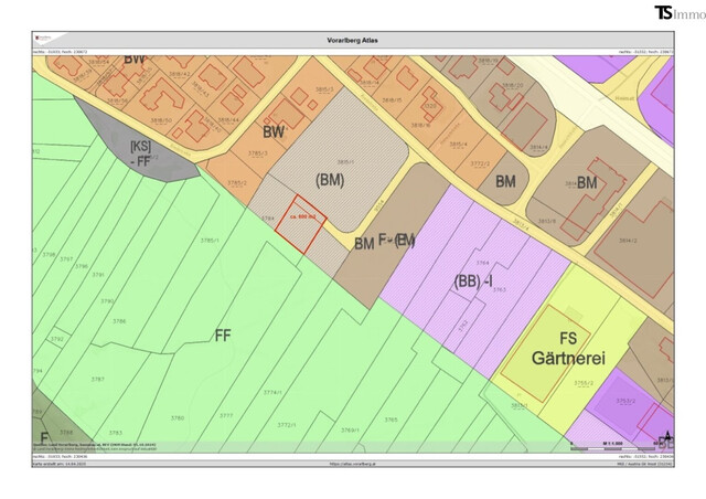 Nenzing Heimat - Grenze zu Frastanz: Sonniges Grundstück 600 m2 – unverbaubare Aussicht inklusive