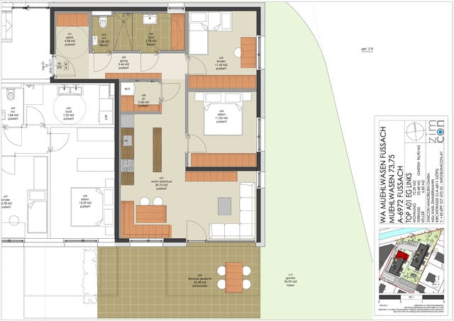 3 Zimmer Gartenwohnung Top A1 um mtl. € 1.338,-* inkl. Wohnbauförderung