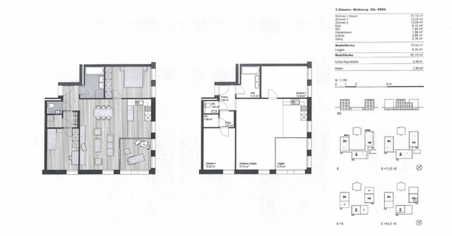 Lichtdurchflutete 3-Zimmerwohnung mit Loggia in Feldkirch zu vermieten!