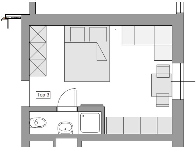 G87 / 1 ZI APPARTEMENT / TOP3