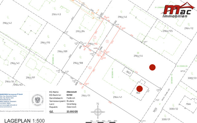 Großes, attraktives Baugrundstück in sonniger Bestlage von Feldkirch