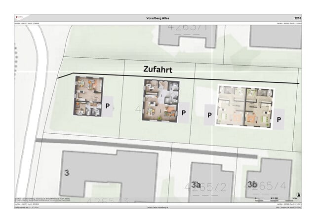 Charmante Doppelhaushälfte in Lustenau: Erstbezug, 5 Zimmer, Garten, Terrasse, 1x Stellplatz  - mit min. 120.000,- Wohnbauförderung! ( Haus B - rechts)