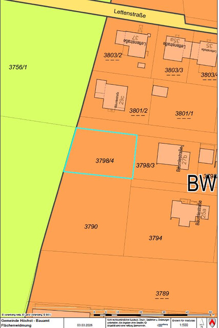 Privatverkauf: Baugrundstück in einer Sackgasse (Privatstraße), ideal für Familien, ruhige Lage