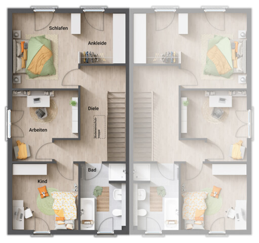 Neue Doppelhaus-Hälfte in Ziegelbauweise inkl. Grundstück€ 633.000,00 plus WBF!