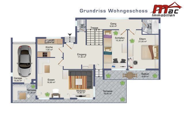 Geräumiges Einfamilienhaus mit Perspektive in sonniger Lage