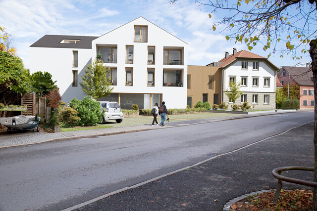 Exklusives 3-Zimmer-Penthouse mit riesiger Dachterrasse im Zentrum von Hard - Erstbezug!