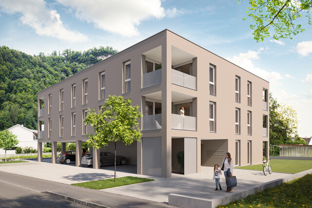 Großzügige 2-Zi-Wohnung mit riesigem Garten