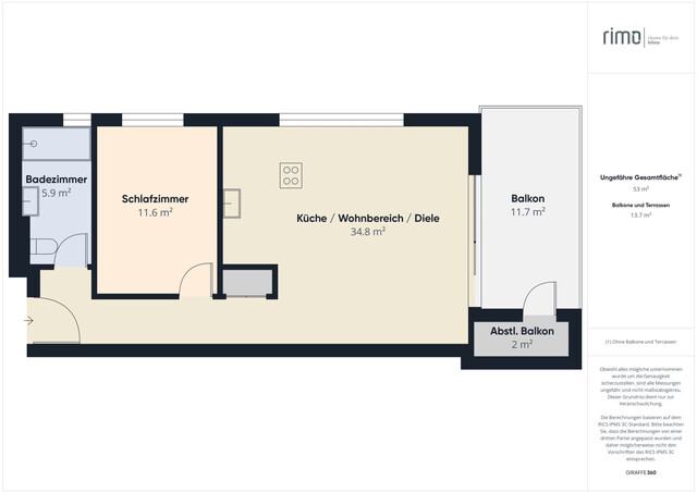 2-Zimmerwohnung am Dünserberg
