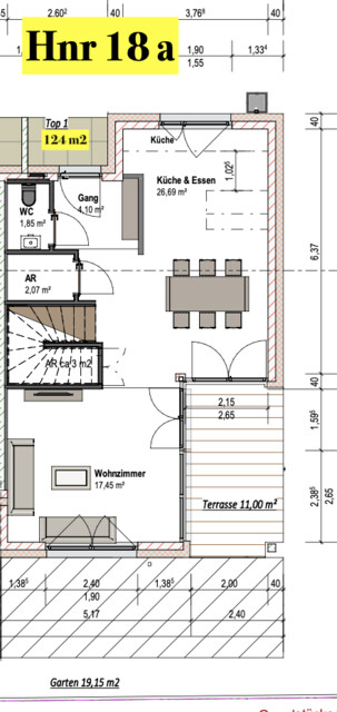 Eckreihenhaus sehr geräumig  mit Garten 