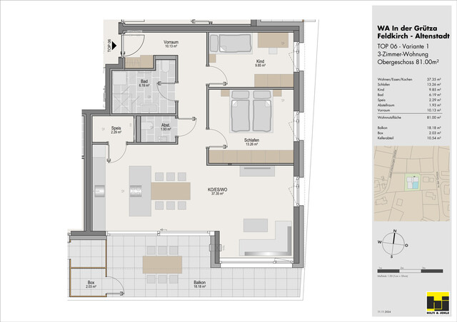 3-Zimmer-Terrassenwohnung