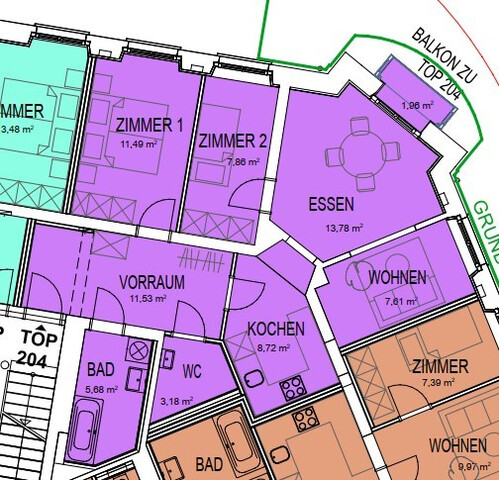 Moderne 3-Zimmerwohnung in Toplage in Dornbirn zu vermieten