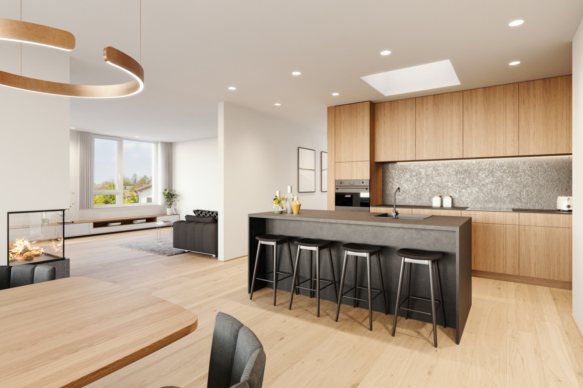 Luxuriöse 3-Zi-Terrassenwohnung | Pfänderblick | Exklusive Austattung - Wohnen am Schlössle  Top W06