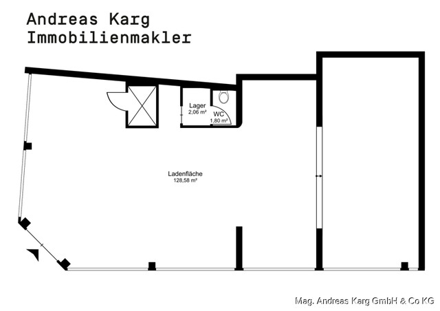 Exponierte Eckfläche mit maximaler Sichtbarkeit im Herzen der Innenstadt