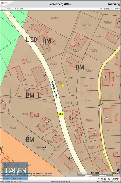 Attraktives Baugrundstück in Göfis – ca. 527 m² für individuelle Gestaltung