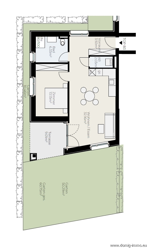 Neubau-Erstbezug in Rankweil – jetzt provisionsfrei Eigentum schaffen | Haus B - TOP 3
