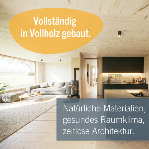 gemütliches Holzhaus nahe Feldkirch auf der Bazora - Neubau - in Vollholzqualität zu verkaufen