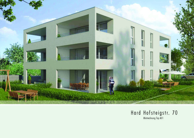 Moderne 3 Zimmer-Gartenwohnung  in Top Lage in Hard - A01