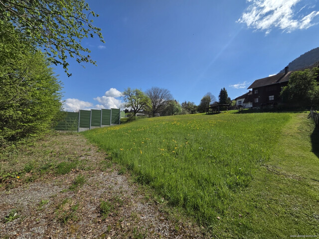 Exklusives Baugrundstück, 942m² mit Panoramablick auf die Schweizer Bergwelt – Nähe Liechtenstein