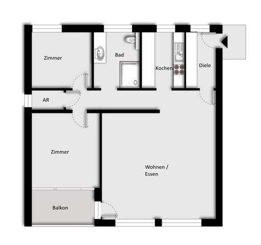 Stilvolle Dachgeschosswohnung im Zentrum von Bregenz