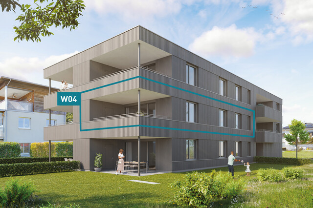 Erstbezug: 3-Zimmer-Terrassenwohnung W04 / MIETE