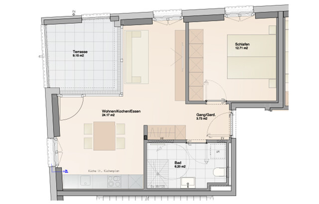 Baustart bereits erfolgt: 2-Zimmer Terrassenwohnung mit hoher Wohnbauförderung (Top C05)