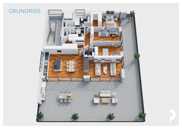 STILVOLLES PENTHOUSE IN BESTLAGE VON GÖFIS – GROSSZÜGIGE TERRASSE MIT PANORAMABLICK