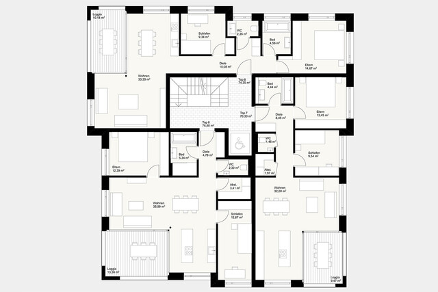 Luxuriöse 3-Zi-Wohnung 2.OG - Dornbirn Zentrum