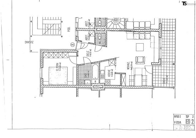Feldkirch: Schöne 2-Zimmer-Wohnung 61 m2 mit Balkon in toller Lage am Ardetzenberg bei Feldkirch