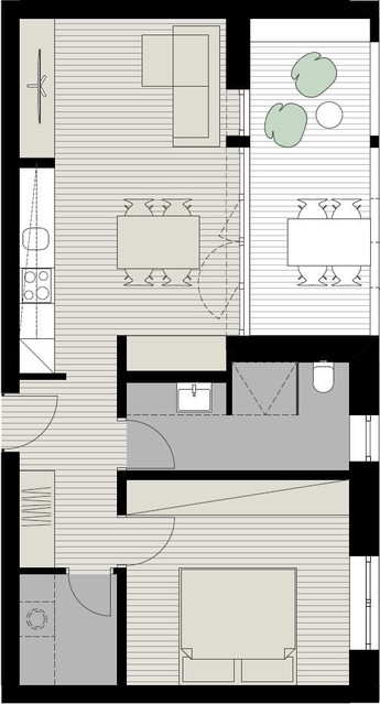 Starter Wohnung - 2-Zimmer Gartenwohnung mit Terrasse! Top 4