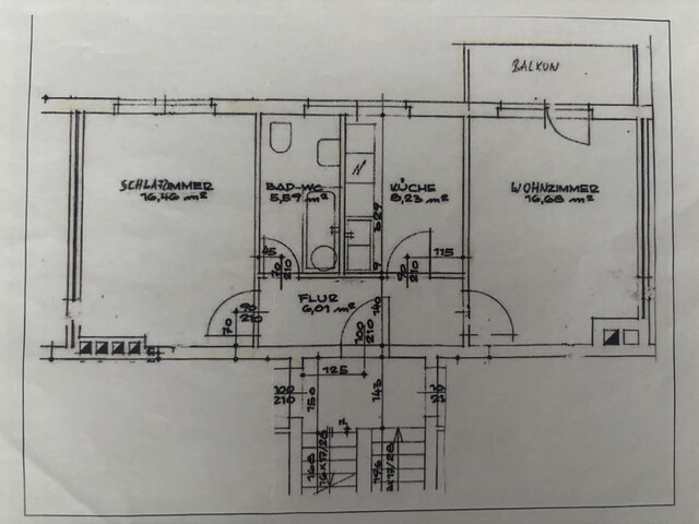 Gut aufgeteilte 2 Zimmerwohnung in Bregenz zentrale Lage
