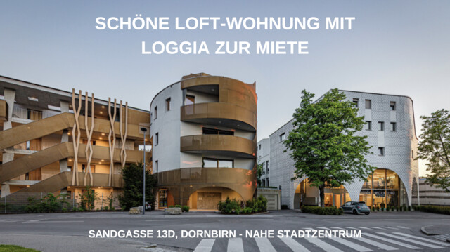 2-Zimmer Wohnung mit hohen Räumen und Loggia zu Vermieten