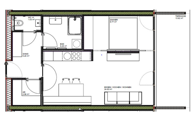 1,5 -Zimmer-Dachgeschosswohnungen in Frastanz