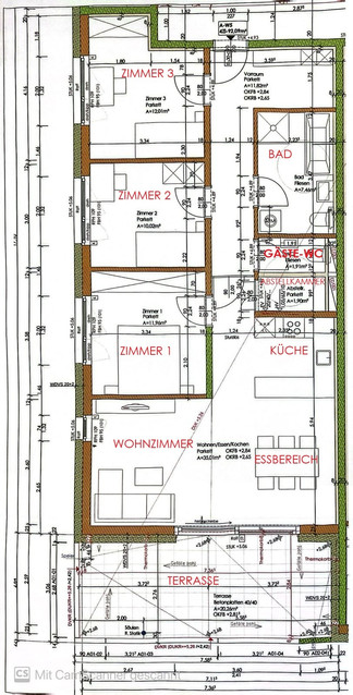 Stilvolle 4-Zimmer-Wohnung mit Terrasse und Bergblick in Höchst