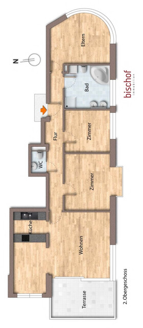 4 Zimmer Terrassen-Wohnung in Toplage
