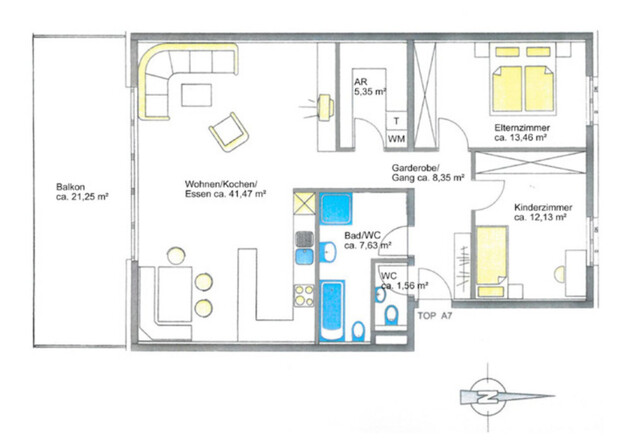 Traumhafte Wohnung in Höchst: 3-Zimmer, Terrasse und Carport