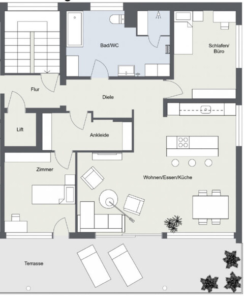 !! VERGEBEN !! Gisingen: Hochwertige 3,5-Zimmer-Dachgeschosswohnung mit ca. 98m²!