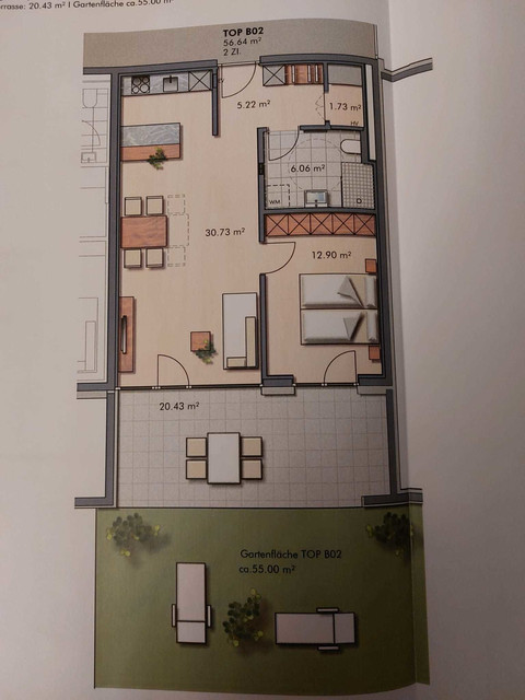 Neuwertige 2-Zimmerwohnung mit Terrasse und Garten, Privatverkauf + Wohnbauförderung