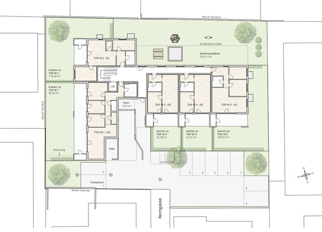2-Zi-Gartenwohnung TOP 4 in Rankweil-Brederis, Korngasse 5