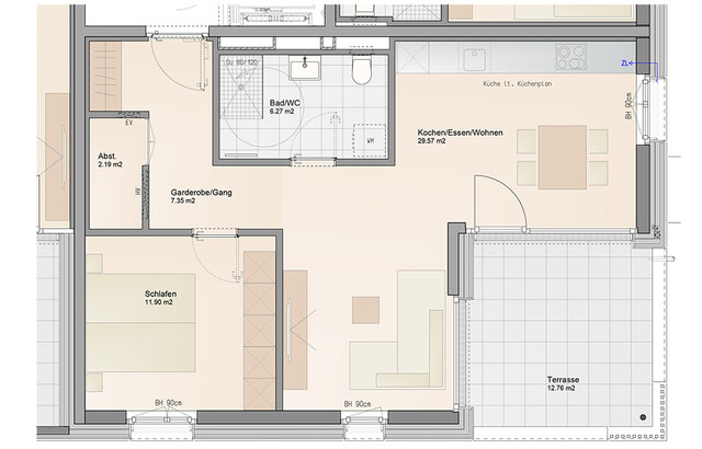 Großzügige 2-Zimmer Neubauwohnung mit herrlichem Balkon (Top B04)
