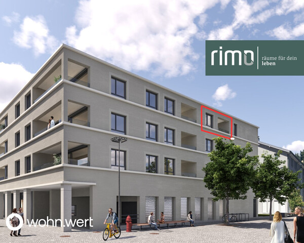 1,5-Zimmer-Dachgeschoßwohnung am Jahnplatz inmitten von Feldkirch - Erstbezug - zu mieten - Top A3.2