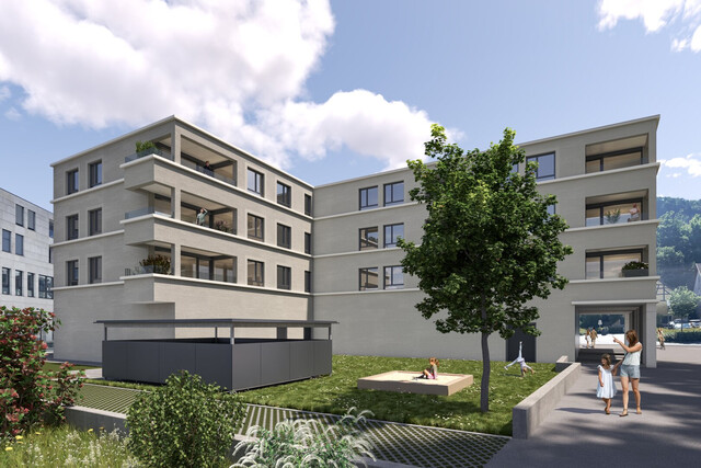 1,5-Zimmer-Dachgeschoßwohnung am Jahnplatz inmitten von Feldkirch - Erstbezug - zu mieten - Top A3.2