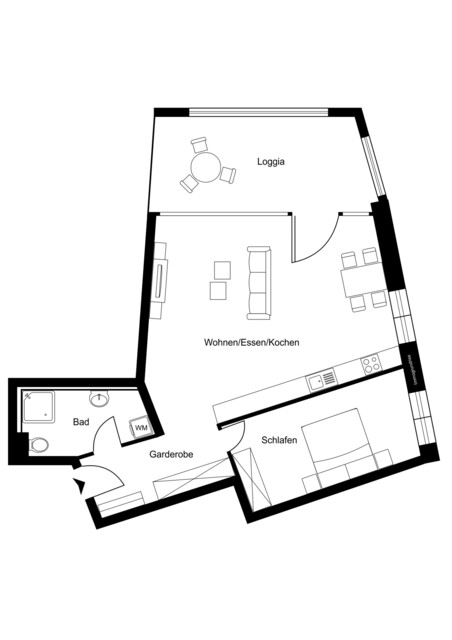 Moderne 2-Zimmer-Wohnung mit Garagenplatz in Frastanz