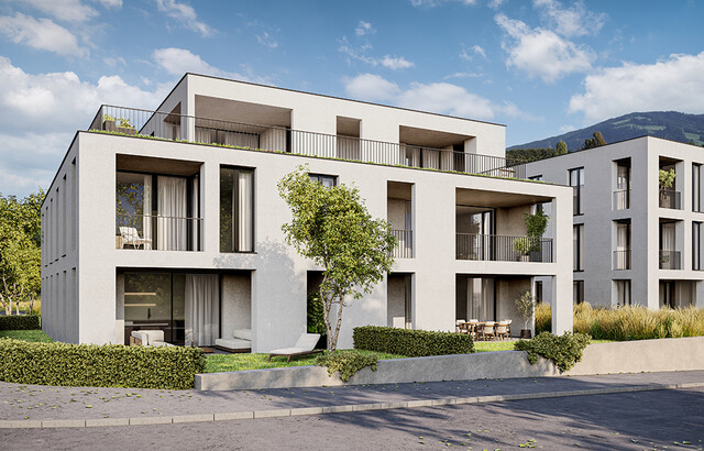 Im Bau: Traumhafte 3-Zimmer Terrassenwohnung im DG (Top A08)