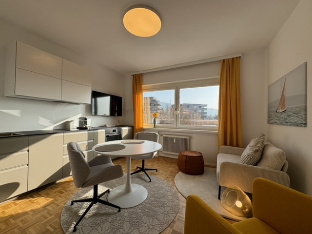 Möbliertes 1-Zimmer-Appartement mit moderner Ausstattung und Seesicht - Ideal für Grenzgänger!