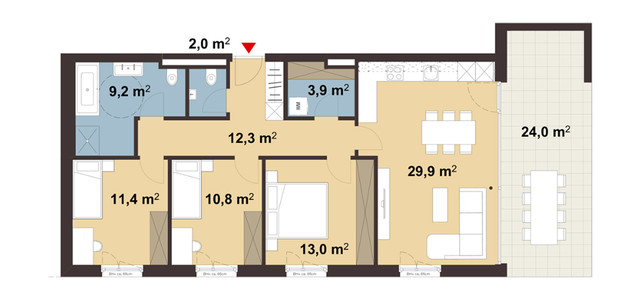 Großzügige 4 Zimmer Gartenwohnung | Whg B01