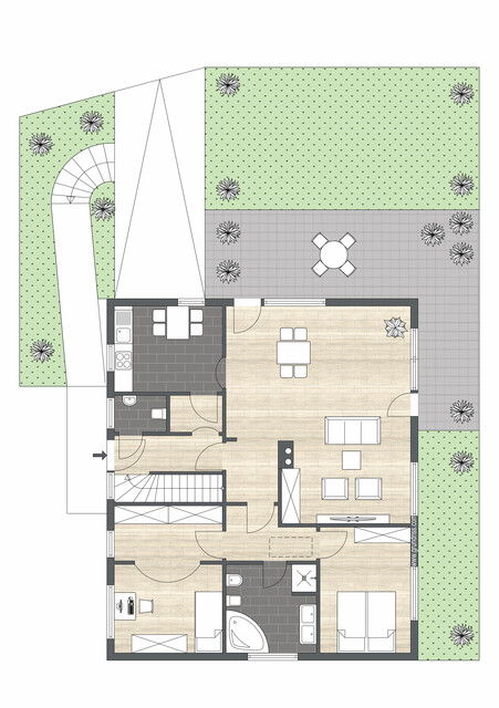 Wohnen in einzigartiger Naturlage – stielvolles Einfamilienhaus am Waldrand mit Einliegerwohnung in Hörbranz