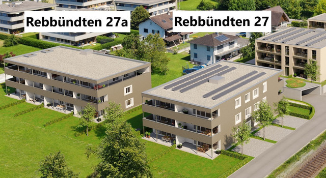 Jetzt bezugsfertig!  |  Schöne 2-Zimmer-Eck-Garten-Wohnung in Feldkirch-Altenstadt "Rebbündten 27" zu verkaufen!